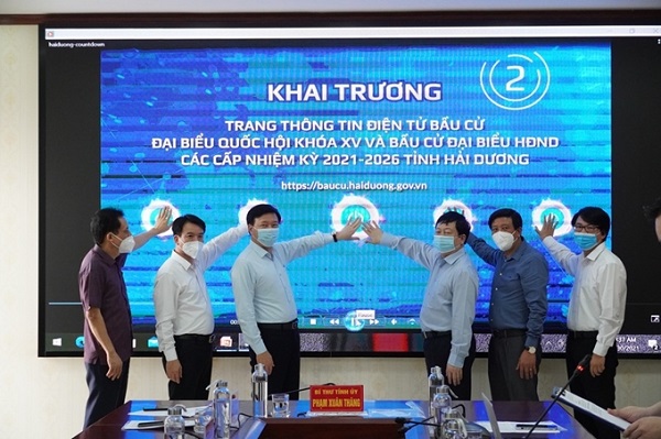 Tỉnh Hải Dương đã khai trương Trang thông tin điện tử Bầu cử đại biểu Quốc hội khóa XV và đại biểu Hội đồng nhân dân các cấp nhiệm kỳ 2021-2026.