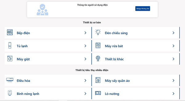 EVN triển khai công cụ ước tính sản lượng điện tiêu thụ trong sinh hoạt