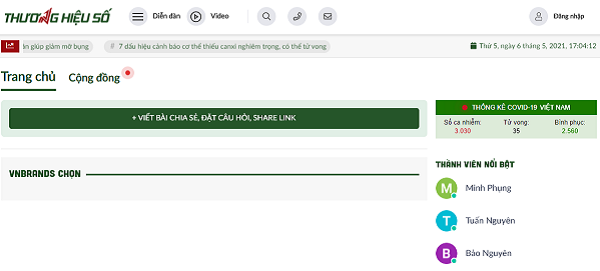 Mạng xã hội VNBrands.vn bị xử phạt 105 triệu đồng, tước giấy phép 8 tháng