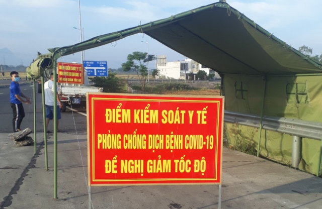 Quảng Nam thành lập chốt kiểm soát dịch trên địa bàn