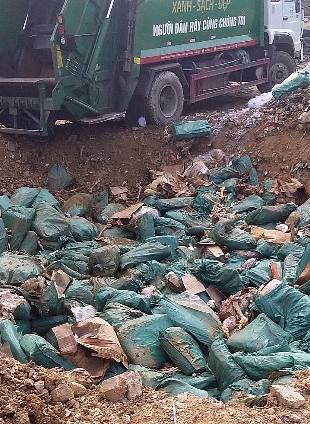 Chi cục Hải quan cửa khẩu Chi Ma: Tiêu hủy lô chân gà đông lạnh 19 tấn đã hư hỏng