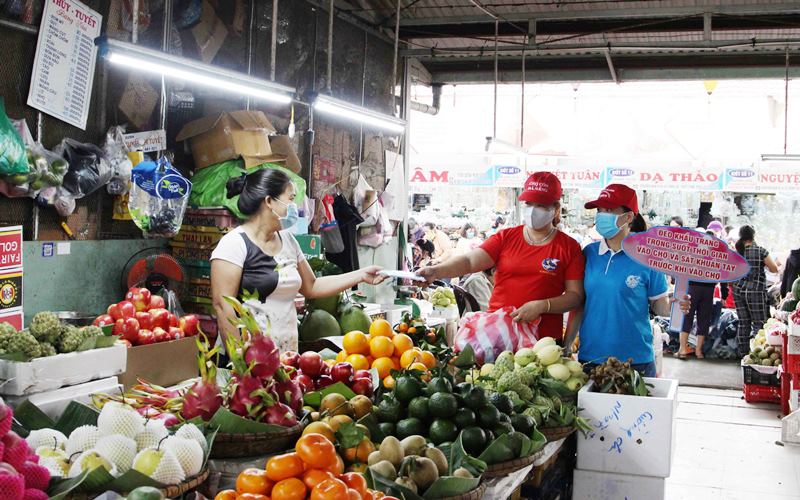 Hà Nội: Bảo đảm phòng, chống dịch Covid-19 tại chợ