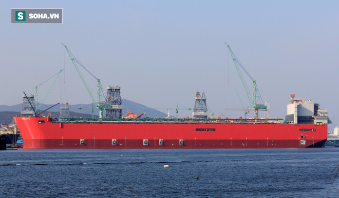 Tàu nổi hóa lỏng khí lớn gấp hơn 5 lần tàu sân bay Mỹ lớp Nimitz