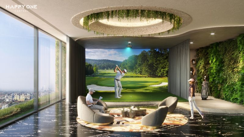 Sân golf 3D tại Happy One - Central dành cho những chủ nhân đam mê môn thể thao quý tộc này