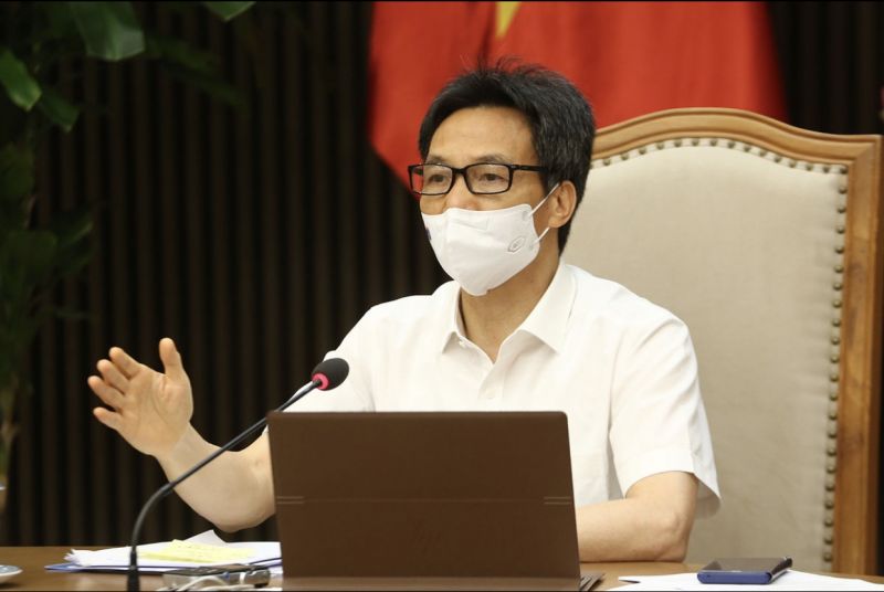 Phó Thủ tướng Chính phủ Vũ Đức Đam, Trưởng Ban Chỉ đạo Quốc gia phòng, chống dịch Covid-19 chủ trì cuộc họp trực tuyến với tỉnh Bắc Ninh và tỉnh Bắc Giang về việc triển khai các biện pháp cấp bách phòng, chống dịch Covid-19 .
