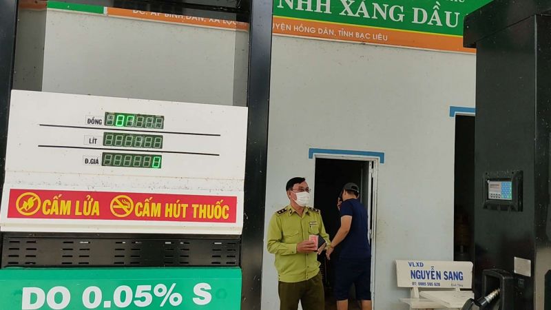 UBND tỉnh Bạc Liêu vừa quyết định xử phạt cây xăng hoạt động khi chưa có giấy đăng ký đủ điều kiện kinh doanh