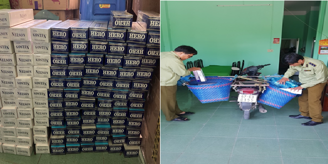 Đồng Tháp: Liên tiếp phát hiện, thu giữ gần 2.000 bao thuốc lá điếu nhập lậu