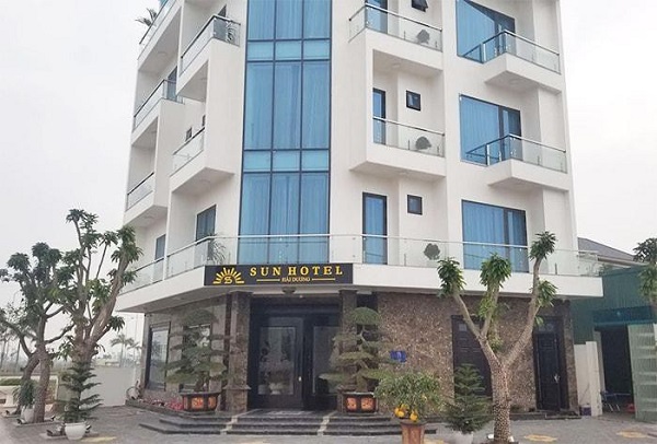 Khách sạn Sun Hotel tại phường Tứ Minh, TP Hải Dương nơi bị can Đào Duy Tùng từng lưu trú.