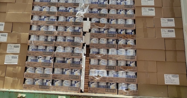 Phát hiện, tạm giữ 20 tấn hàng quá cảnh chứa hàng cấm