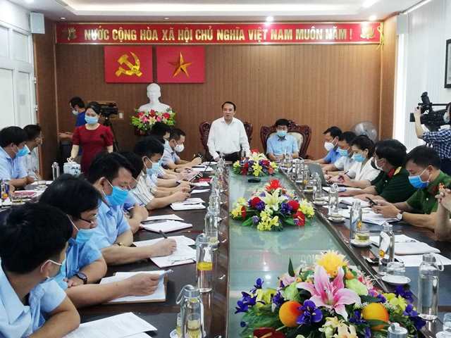 Ban chỉ đạo phòng chống dịch COVID-19 tỉnh Nghệ An họp khẩn ở huyện Diễn Châu