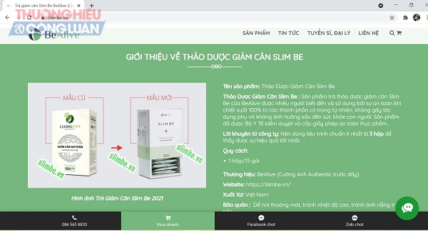 Lời giới thiệu về sản phẩm Trà giảm cân Slim be trên trang website: https://slimbe.vn/ Lời giới thiệu về sản phẩm Trà giảm cân Slim be trên trang website: https://slimbe.vn/