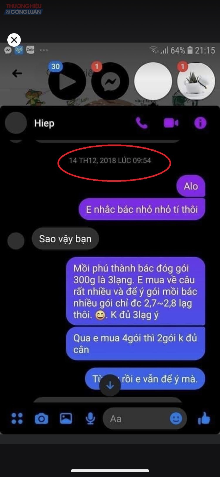 Khách hàng phản ánh tình trạng mồi câu Phú Thành thiếu trọng lượng từ năm 2018 Khách hàng phản ánh tình trạng mồi câu Phú Thành thiếu trọng lượng từ năm 2018