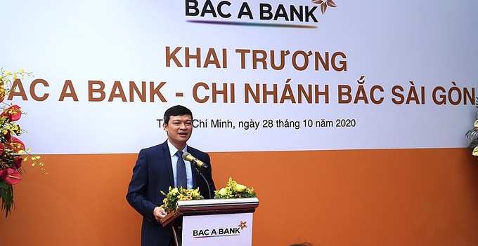 Ông Nguyễn Việt Hanh - Phó tổng giám đốc ngân hàng Bắc Á phát biểu tại sự kiện. (Ảnh: Ngân hàng Bắc Á.)
