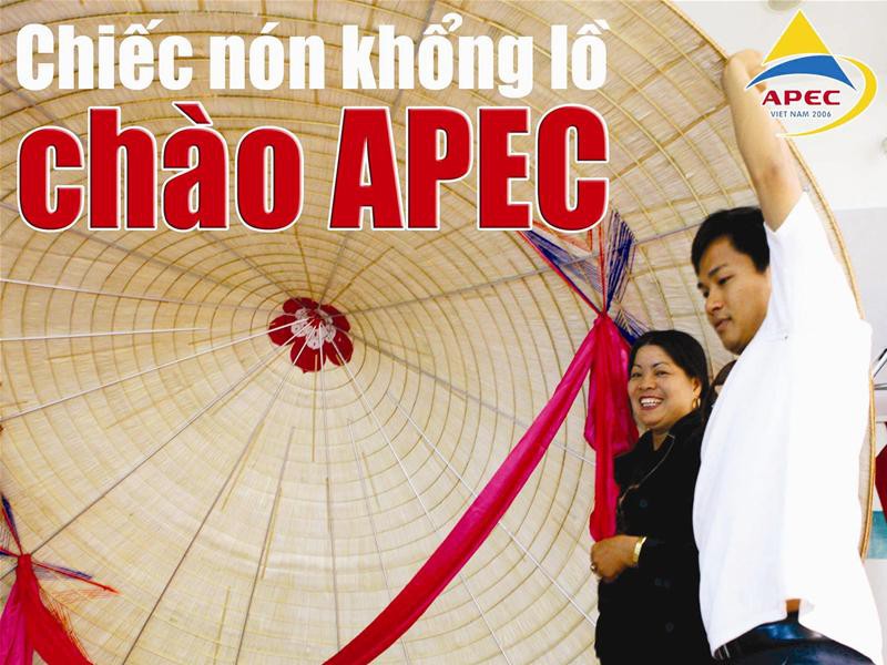 Chiếc nón khổng lồ chào APEC
