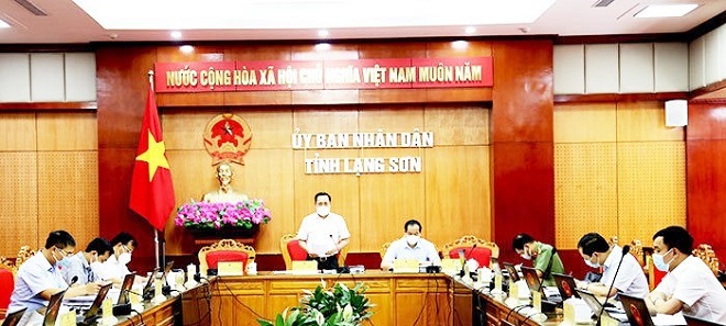 Chủ tịch UBND tỉnh Lạng Sơn Hồ Tiến Thiệu chủ trì cuộ họp