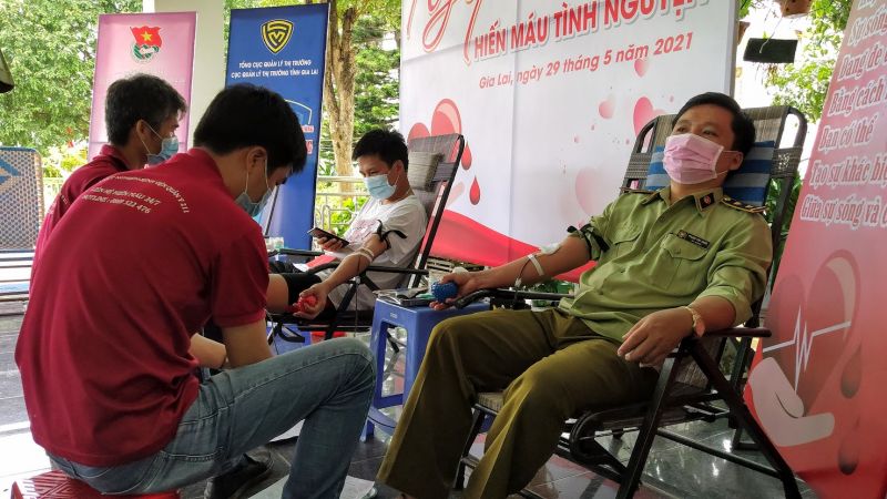 Cục Quản lý thị trường Gia Lai tổ chức Ngày hội hiến máu tình nguyện năm 2021