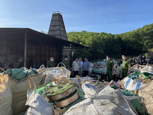 Bộ Công an phát hiện cơ sở tái chế trái phép khoảng 50 tấn chất thải điện tử tại Thạch Thành, Thanh Hóa