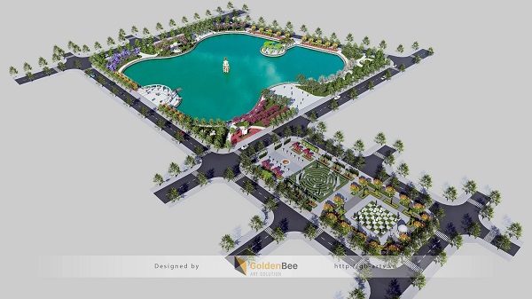 Dự án đang thu hút được quan tâm của khách hàng bởi có hệ thống công viên, cây xanh rộng lớn