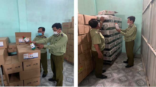 Phát hiện, xử lý gần 2.000 chai thuốc Bảo vệ thực vật quá hạn sử dụng