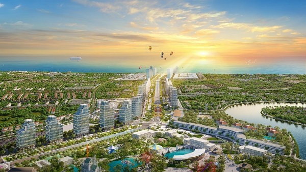 Đại lộ trung tâm kết nối quảng trường biển với tổ hợp vui chơi giải trí Sun World và KĐT nghỉ dưỡng ven sông Đơ