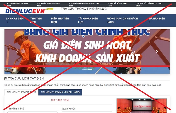 trang web tại địa chỉ http://dienlucevn.com hoàn toàn không phải của EVN cũng như của bất cứ đơn vị thành viên nào của EVN