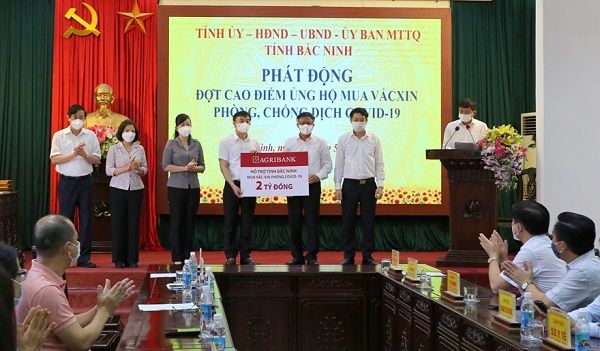 Agribank đồng hành cùng Bắc Ninh phòng chống dịch Covid-19