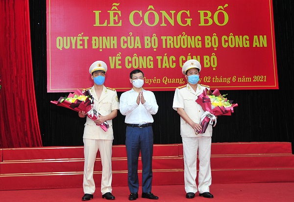 Tuyên Quang: Bổ nhiệm 2 Phó Giám đốc Công an tỉnh