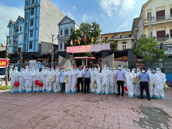 Một số hình ảnh phòng chống dịch tại Bắc Giang