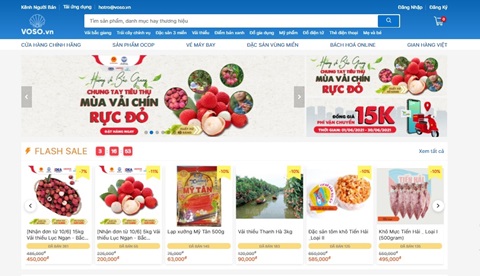 Vĩnh Phúc sẽ tiêu thụ 26 tấn vải thiều Bắc Giang qua sàn thương mại điện tử