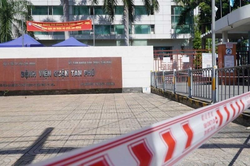 Bệnh viện quận Tân Phú bị phong tỏa trước đó