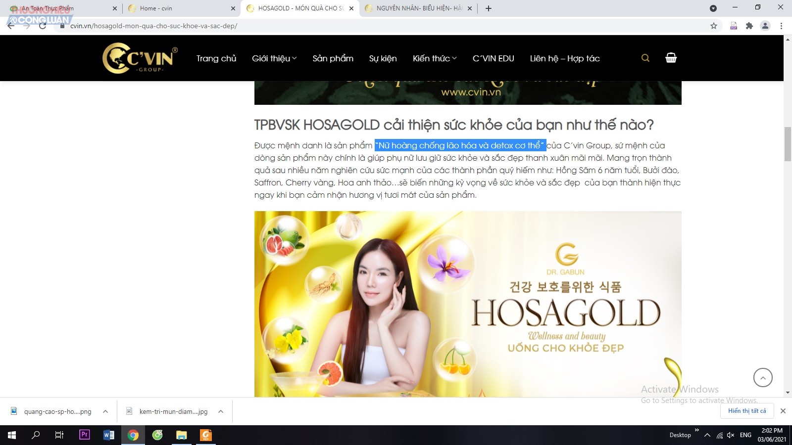 Sản phẩm HOSA GOLD Wellness and beauty đang được ví như: “Nữ hoàng chống lão hóa và detox cơ thể” Sản phẩm HOSA GOLD Wellness and beauty đang được ví như: “Nữ hoàng chống lão hóa và detox cơ thể”