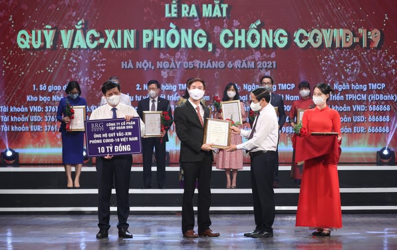 Tập đoàn BRG và SeABank ủng hộ 20 tỷ đồng cho Quỹ vaccine phòng, chống Covid-19