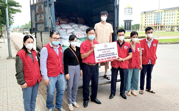 Phú Thọ: Hỗ trợ Nhân dân Bắc Giang chống dịch COVID-19