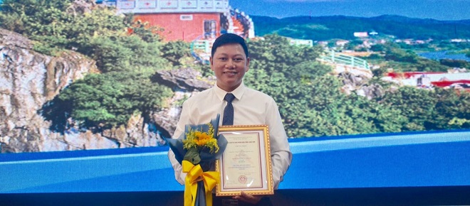Nhà báo Nguyễn Kiên, Trưởng Văn phòng đại diện Tạp chí Thương hiệu và Công luận tại Lạng Sơn đoạt giải Khuyến khích