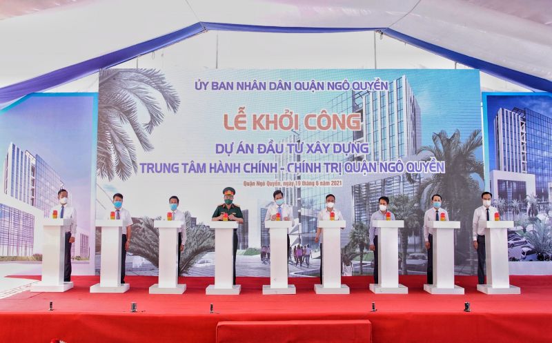 Hải Phòng: Khởi công xây dựng dự án đầu tư xây dựng Trung tâm Hành chính - Chính trị Quận Ngô Quyền