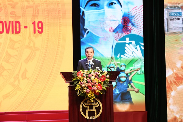 Ông Chu Ngọc Anh - Chủ tịch UBND thành phố Hà Nội phát biểu