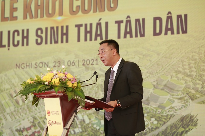 Ông Nguyễn Anh Tuấn, Phó Tổng Giám đốc Tập đoàn T&T Group phát biểu tại sự kiện
