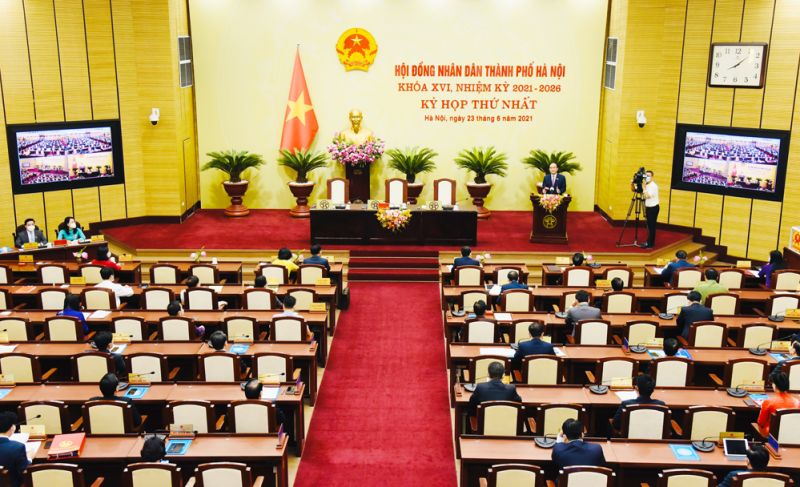 Khai mạc kỳ họp thứ nhất HĐND thành phố Hà Nội khóa XVI, nhiệm kỳ 2021-2026