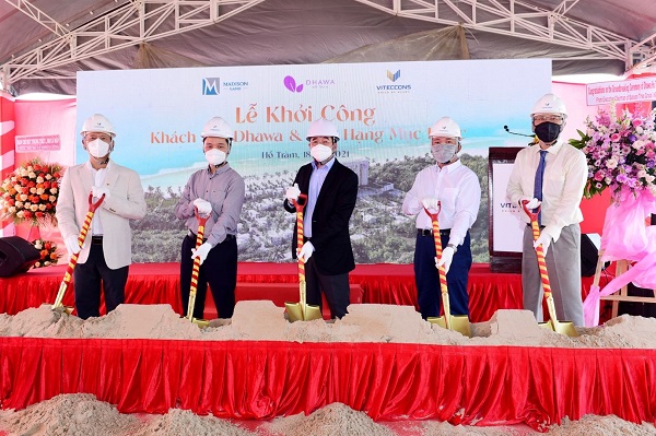 Lễ khởi c&ocirc;ng kh&aacute;ch sạn Dhawa Hotel thuộc tổ hợp Angsana & Dhawa Hồ Tr&agrave;m