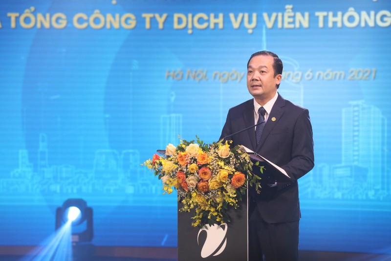 Ông Phạm Đức Long, Chủ tịch Hội đồng thành viên VNPT phát biểu tại sự kiện