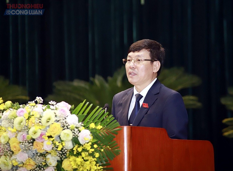 Đồng chí Lê Duy Thành, Phó Bí thư Tỉnh ủy, Chủ tịch UBND tỉnh khóa XVI được tín nhiệm tái cử chức danh Chủ tịch UBND tỉnh khóa XVII, nhiệm kỳ 2021-2026.