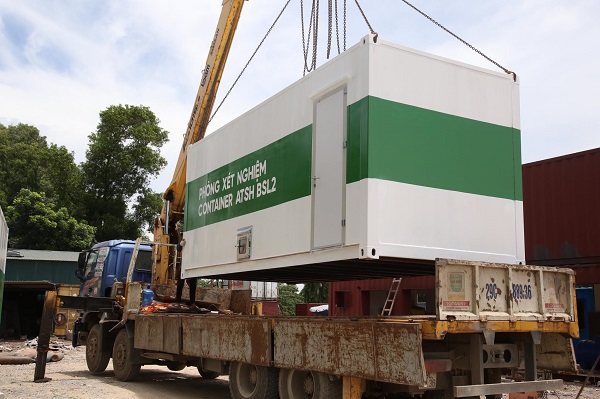 Hoàn thành 5 phòng thí nghiệm container áp lực âm xét nghiệm lưu động chống dịch COVID-19