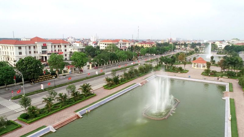 Một góc trung tâm huyện Yên Phong (Ảnh: Internet)