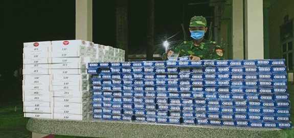 Lực lượng Biên phòng Tây Ninh thu giữ trên 14.000 gói thuốc lá ngoại nhập lậu