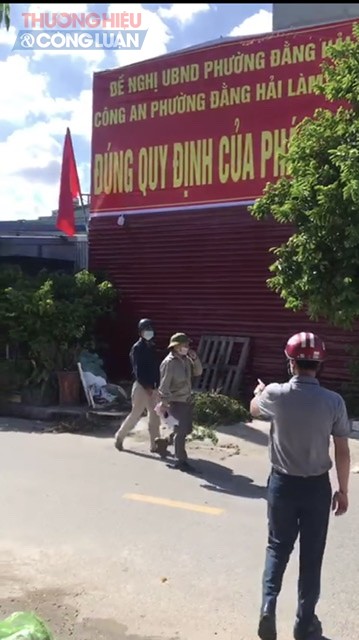 UBND phường Đằng Hải tổ chức tháo dỡ công trình vi phạm