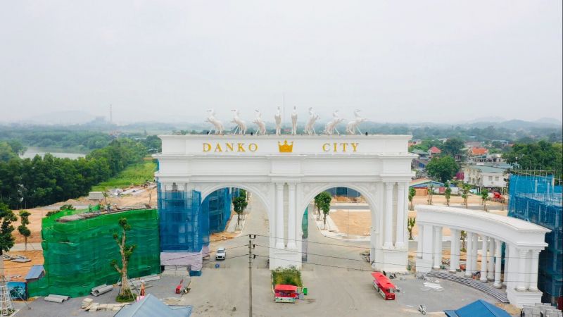 Các hạng mục cảnh quan, tiện ích của KĐT Danko City đã hoàn thành phần lớn
