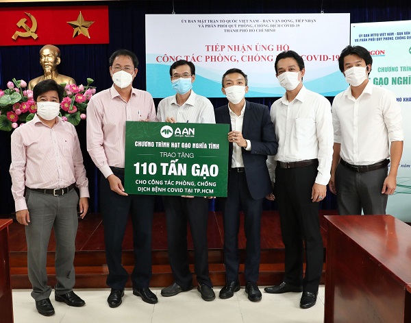 Gạo A An: Hỗ trợ hơn 110 tấn gạo giúp TP. HCM vượt qua đại dịch
