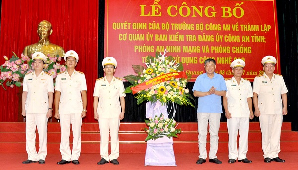 Công an tỉnh Tuyên Quang thành lập 2 đơn vị mới