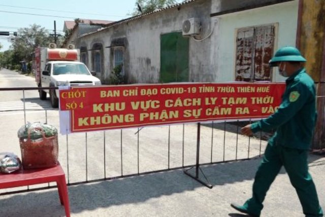 Chốt chặn tại xã Lộc Thuỷ, huyện Phú Lộc