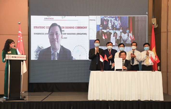 Ký kết hợp tác Chiến lược giữa Tập đoàn Sembcorp Singapore và Tổng công ty Phát điện 2